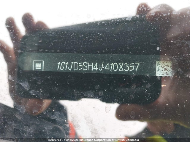 Продаж на аукціоні авто 2018 Chevrolet Sonic, vin: 1G1JD5SH4J4108357, номер лоту: 40092763