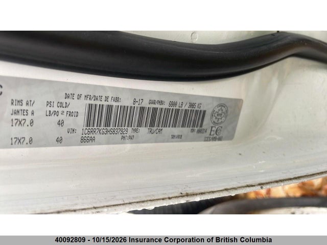 RAM 1500 St 2017 1C6RR7KG3HS837929 Image 8