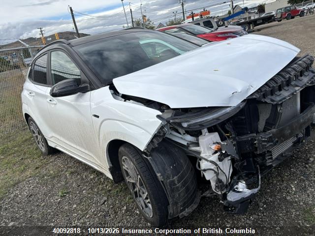 40092818 :رقم المزاد ، KM8K63A38NU784702 vin ، 2022 Hyundai Kona مزاد بيع