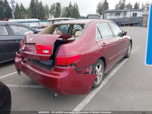 40092829 :رقم المزاد ، 1HGCM55615A810266 vin ، 2005 Honda Accord Ex مزاد بيع