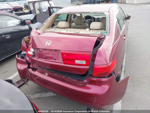40092829 :رقم المزاد ، 1HGCM55615A810266 vin ، 2005 Honda Accord Ex مزاد بيع