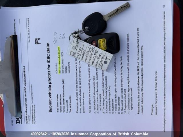 Hyundai ELANTRA GT 2014 KMHD35LH8EU176538 Image 13