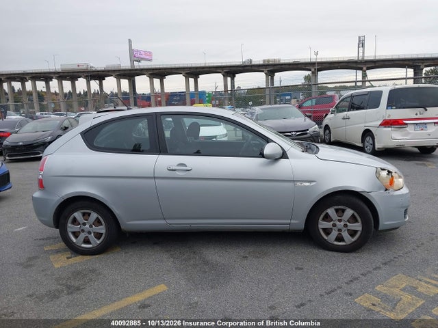 2007 Hyundai Accent Gs მანქანა იყიდება აუქციონზე, vin: KMHCN35C57U021525, აუქციონის ნომერი: 40092885