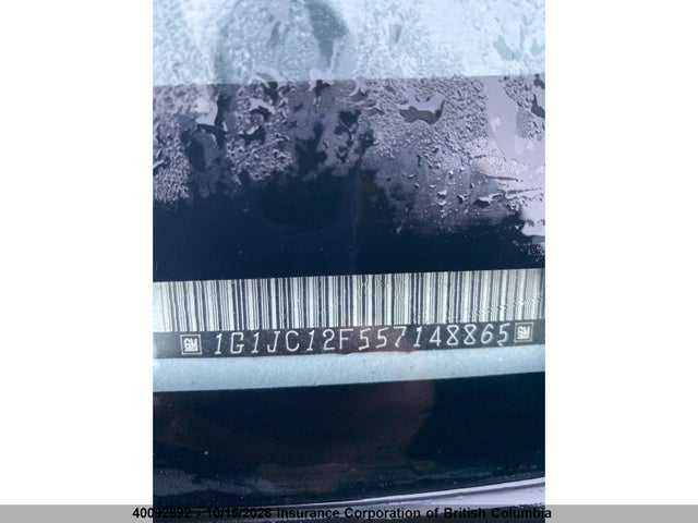 Продаж на аукціоні авто 2005 Chevrolet Cavalier, vin: 1G1JC12F557148865, номер лоту: 40092892