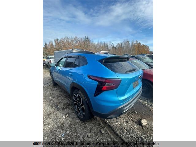 2025 Chevrolet Trax მანქანა იყიდება აუქციონზე, vin: KL77LJE27SC058644, აუქციონის ნომერი: 40092939