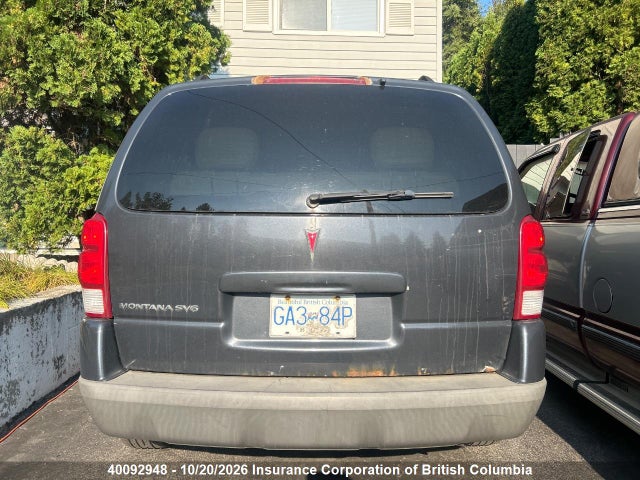 40092948 :رقم المزاد ، 1GMDU23168D177058 vin ، 2008 Pontiac Montana Sv6 مزاد بيع