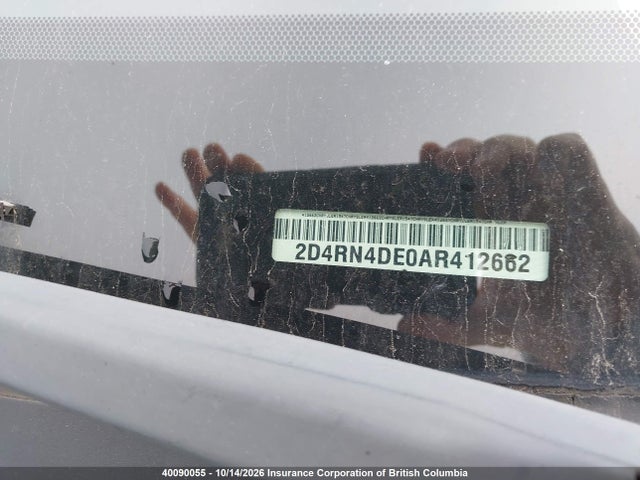 2010 Dodge Grand Caravan Se მანქანა იყიდება აუქციონზე, vin: 2D4RN4DE0AR412662, აუქციონის ნომერი: 40090055