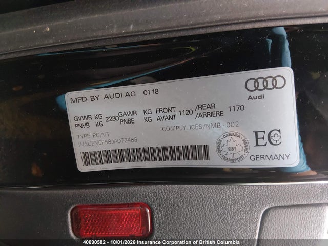 Audi A5 Premium Plus S-line 2018 WAUENCF58JA072486 Image 9