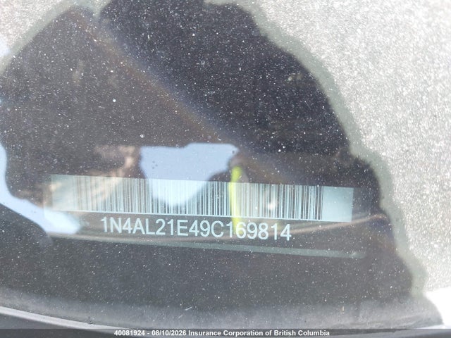 Auction sale of the 2009 Nissan Altima 2.5/2.5s, vin: 1N4AL21E49C169814, lot number: 40081924
