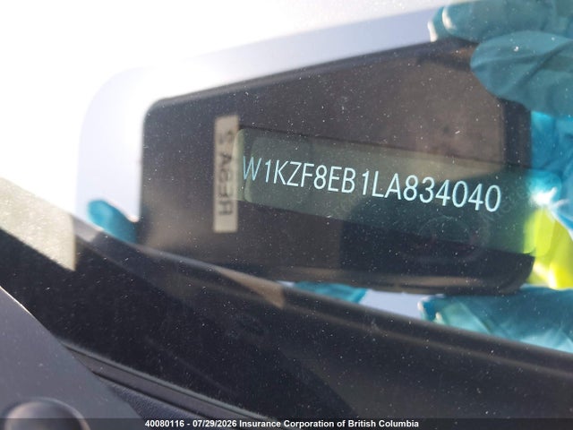 40080116 :رقم المزاد ، W1KZF8EB1LA834040 vin ، 2020 Mercedes-benz E 350 4matic مزاد بيع