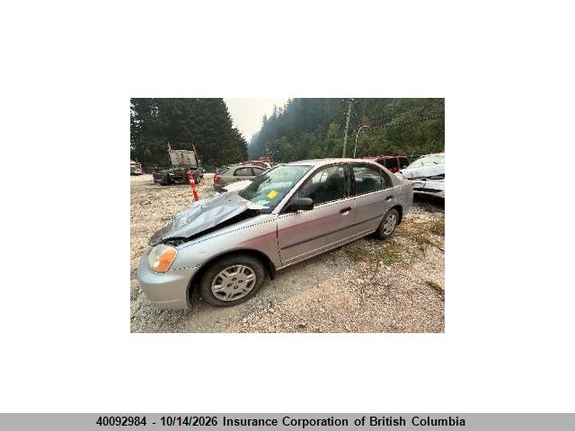 Aukcja sprzedaży 2001 Honda Civic, vin: 2HGES15311H911638, numer aukcji: 40092984