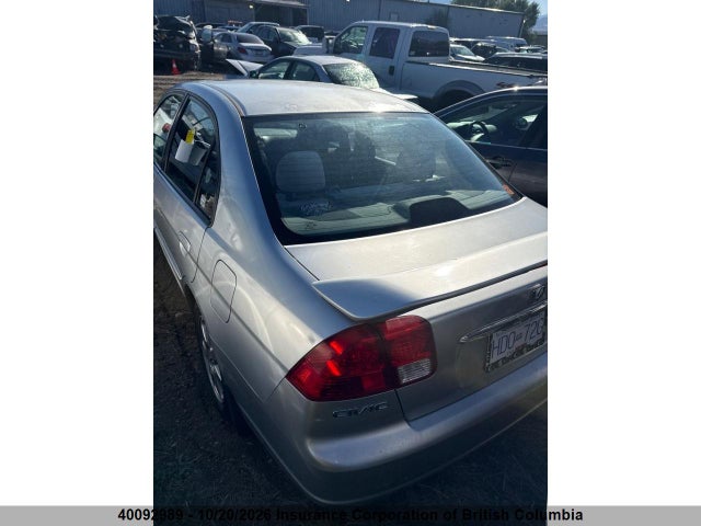 2003 Honda Civic მანქანა იყიდება აუქციონზე, vin: 2HGES16873H906523, აუქციონის ნომერი: 40092989