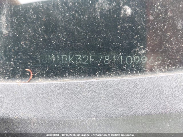 Aukcja sprzedaży 2008 Mazda Mazda3 Gs/gx, vin: JM1BK32F781109969, numer aukcji: 40093018