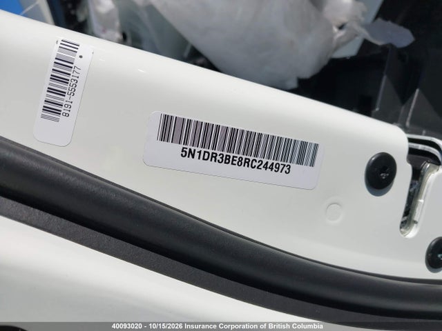 40093020 :رقم المزاد ، 5N1DR3BE8RC244973 vin ، 2024 Nissan Pathfinder Sv مزاد بيع