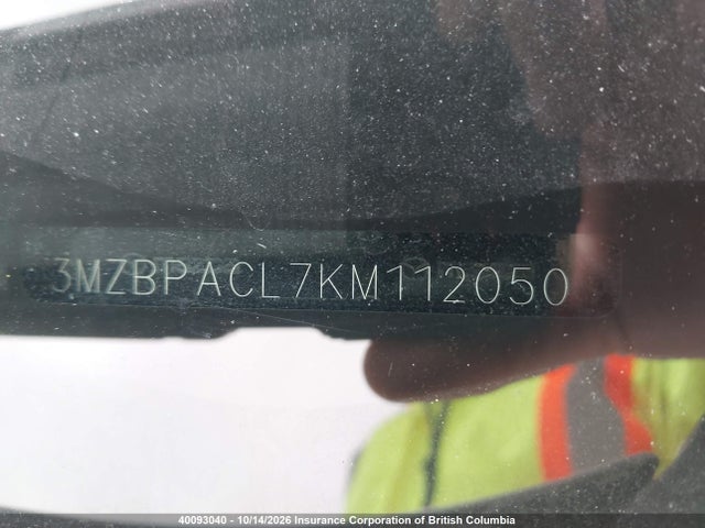 2019 Mazda 3 Preferred Plus მანქანა იყიდება აუქციონზე, vin: 3MZBPACL7KM112050, აუქციონის ნომერი: 40093040