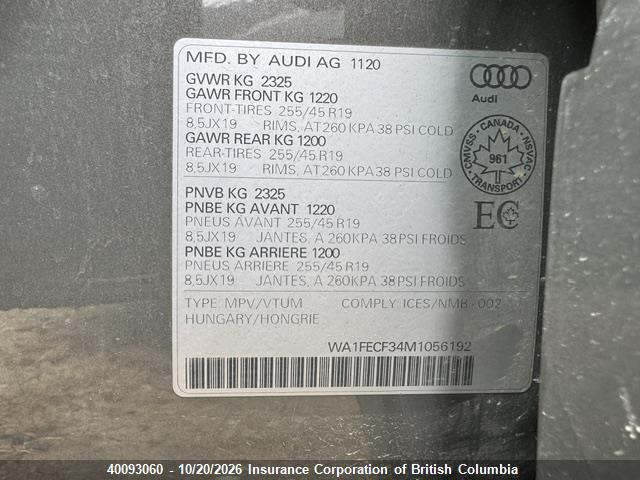 Audi Q3 2021 WA1FECF34M1056192 Image 15