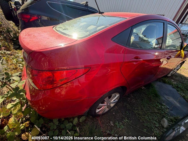 2012 Hyundai Accent Gls/gs/se მანქანა იყიდება აუქციონზე, vin: KMHCU4AE0CU209136, აუქციონის ნომერი: 40093087
