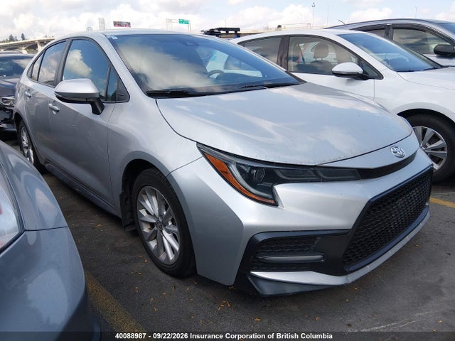 40088987 :رقم المزاد ، 5YFB4RBE6LP011296 vin ، 2020 Toyota Corolla Se/xse مزاد بيع