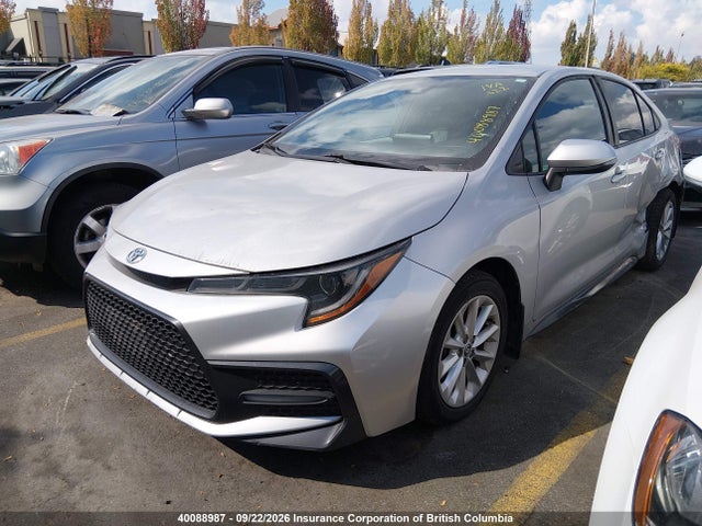2020 Toyota Corolla Se/xse მანქანა იყიდება აუქციონზე, vin: 5YFB4RBE6LP011296, აუქციონის ნომერი: 40088987