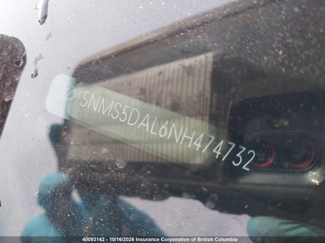 Auction sale of the 2022 Hyundai Santa Fe Calligraphy, vin: 5NMS5DAL6NH474732, lot number: 40093142