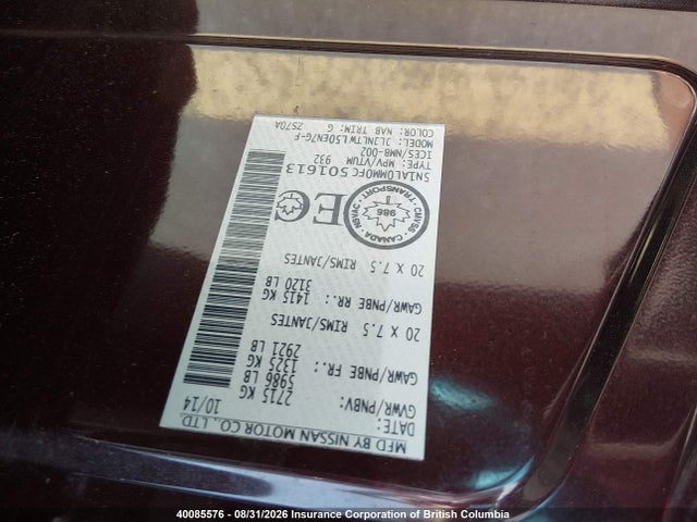 Infiniti QX60 2015 5N1AL0MM0FC501613 Image 9