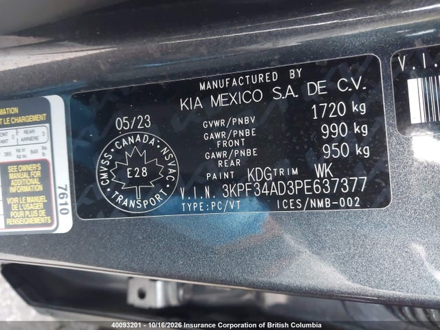 KIA Forte 2023 3KPF34AD3PE637377 Image 9