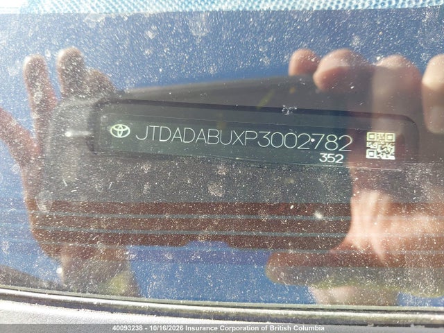 2023 Toyota Prius მანქანა იყიდება აუქციონზე, vin: JTDADABUXP3002782, აუქციონის ნომერი: 40093238