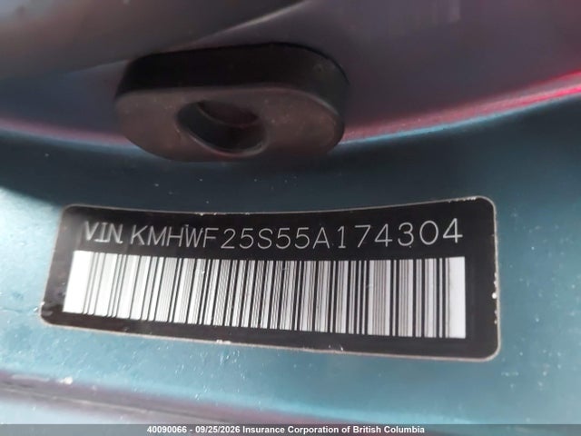 Aukcja sprzedaży 2005 Hyundai Sonata Gl, vin: KMHWF25S55A174304, numer aukcji: 40090066