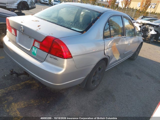 40093289 :رقم المزاد ، 2HHES36842H000769 vin ، 2002 Acura 1.7el Premium مزاد بيع