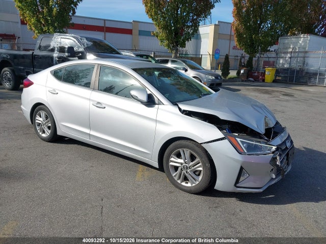 2019 Hyundai Elantra Sel/value/limited მანქანა იყიდება აუქციონზე, vin: KMHD84LFXKU820725, აუქციონის ნომერი: 40093292