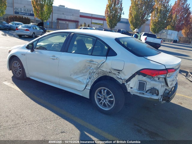 Aukcja sprzedaży 2021 Toyota Corolla Hybrid Base W/li Battery, vin: JTDBAMDE1MJ010068, numer aukcji: 40093305