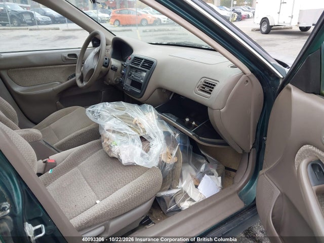 Продажа на аукционе авто 2000 Honda Civic, vin: 2HGEJ6689YH921399, номер лота: 40093306