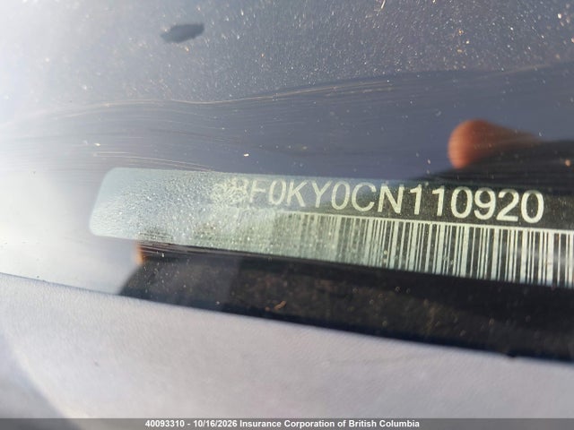 40093310 :رقم المزاد ، 1N6BF0KY0CN110920 vin ، 2012 Nissan Nv مزاد بيع