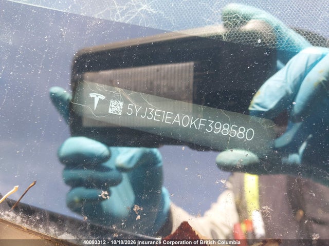 Tesla MODEL 3 2019 5YJ3E1EA0KF398580 Image 20
