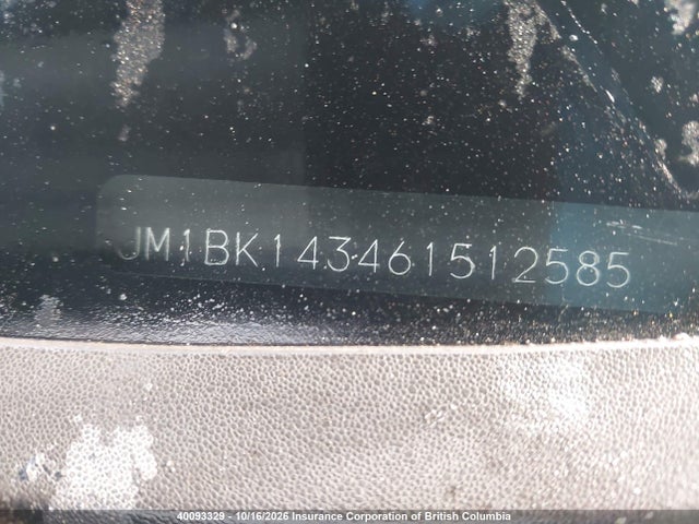 Aukcja sprzedaży 2006 Mazda Mazda3 Gs/gt, vin: JM1BK143461512585, numer aukcji: 40093329
