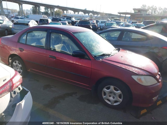 2005 Honda Civic მანქანა იყიდება აუქციონზე, vin: 2HGES16355H020899, აუქციონის ნომერი: 40093340