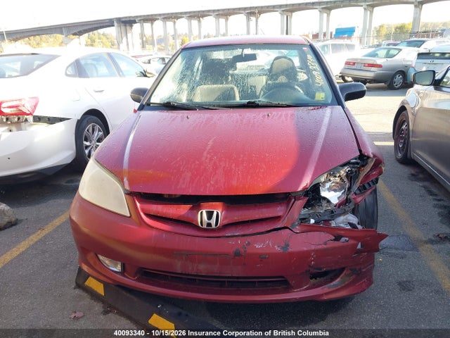 2005 Honda Civic მანქანა იყიდება აუქციონზე, vin: 2HGES16355H020899, აუქციონის ნომერი: 40093340