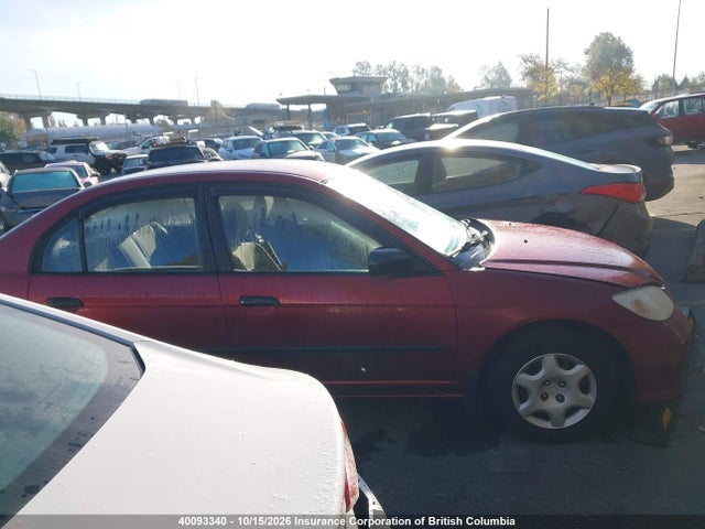 2005 Honda Civic მანქანა იყიდება აუქციონზე, vin: 2HGES16355H020899, აუქციონის ნომერი: 40093340