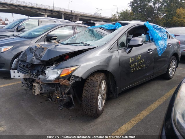 40091377 :رقم المزاد ، 2HGFB2F55CH029949 vin ، 2012 Honda Civic Lx مزاد بيع