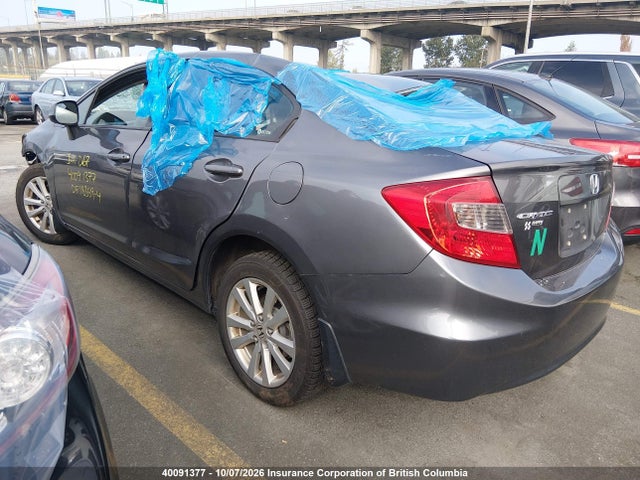 40091377 :رقم المزاد ، 2HGFB2F55CH029949 vin ، 2012 Honda Civic Lx مزاد بيع