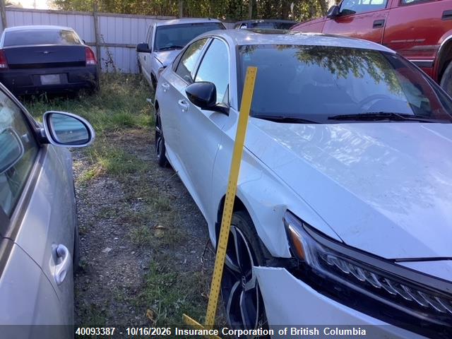 1HGCV1F38MA801282 Honda Accord Sport