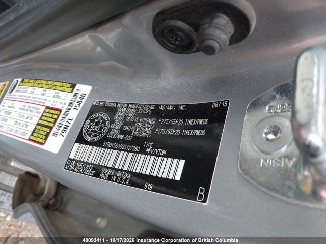 Toyota Sequoia Platinum 2016 5TDDY5G10GS127280 Image 19