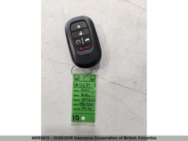 Aukcja sprzedaży 2025 Honda Civic, vin: 2HGFE2F52SH108579, numer aukcji: 40093415
