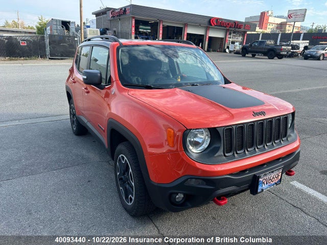 Продаж на аукціоні авто 2016 Jeep Renegade Trailhawk, vin: ZACCJBCT6GPC91751, номер лоту: 40093440