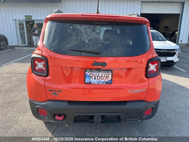 Продаж на аукціоні авто 2016 Jeep Renegade Trailhawk, vin: ZACCJBCT6GPC91751, номер лоту: 40093440