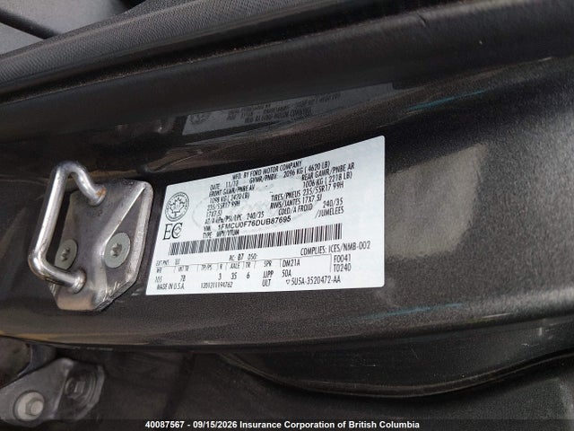 Продаж на аукціоні авто 2013 Ford Escape S, vin: 1FMCU0F76DUB87695, номер лоту: 40087567