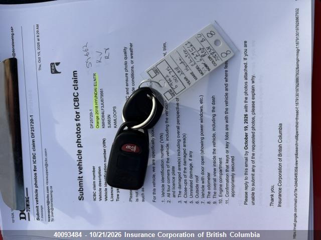 KMHD84LF3JU679561 Hyundai Elantra Sel/value/limited