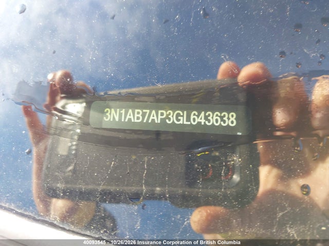 Nissan Sentra S/sv/sr/sl 2016 3N1AB7AP3GL643638 Image 19