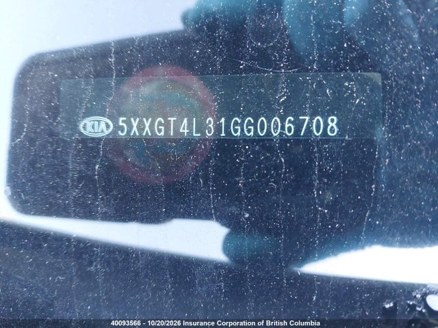 KIA Optima Lx 2016 5XXGT4L31GG006708 Image 18