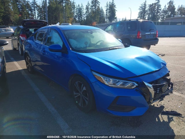 2020 Nissan Sentra Sv მანქანა იყიდება აუქციონზე, vin: 3N1AB8CV7LY235979, აუქციონის ნომერი: 40084365